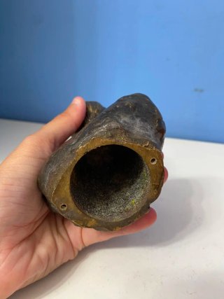 Antico Busto Bronzo Uomo