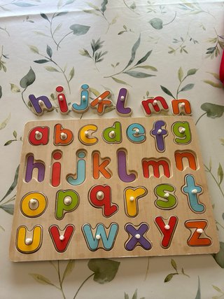 Puzzle abecedario madera infantil