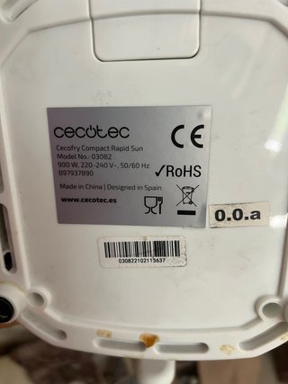 Cecotec Freidora de Aire Poco Uso. Precio no negne