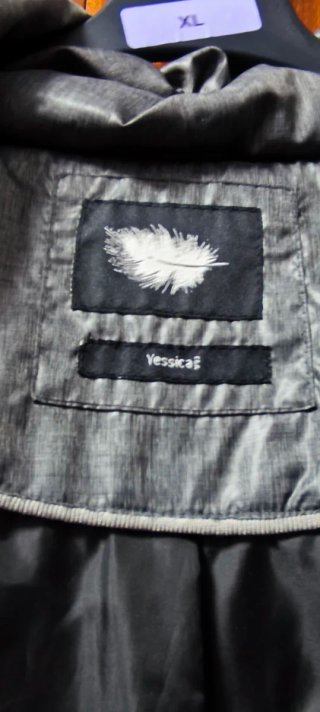 Chaqueta acolchada mujer gris