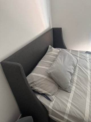 Cama Matrimonial Zinus Evelyn 135x190cm Gris Oscur