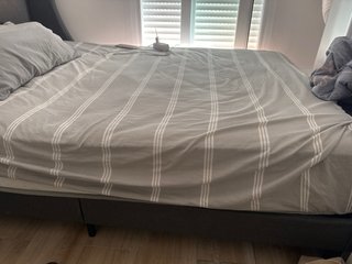 Cama Matrimonial Zinus Evelyn 135x190cm Gris Oscur