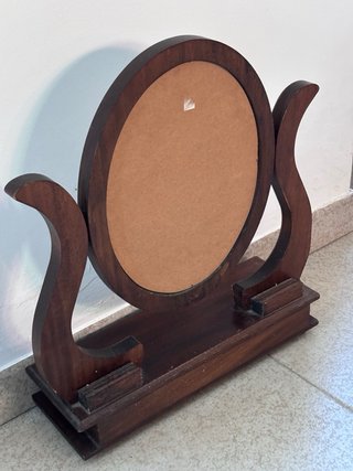 Espejo de mesa vintage madera
