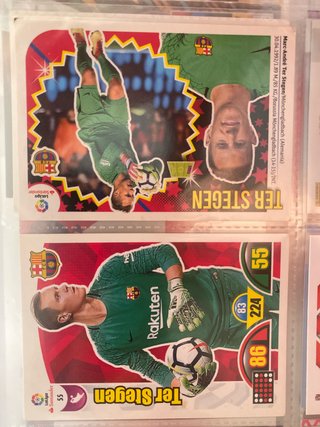2 Cromos Ter Stegen FC Barcelona