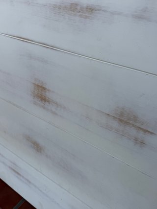 Cabecero de madera blanco