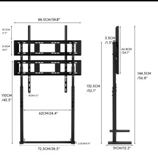 Soporte TV UNHO Móvil LED/LCD 32-85