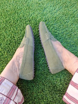 Mocasines Parfois verde kaki ante nuevos