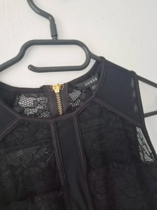 Abito Guess nero pizzo