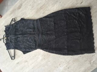 Abito Guess nero pizzo