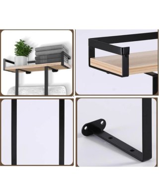 Estantería Baño GUIGUZI Madera y Metal