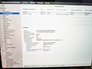 APPLE MacBook Pro 2019 i9 32 GB SSD2TB VEGA 20