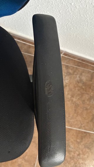 Silla Escritorio Ruedas Azul y Negra
