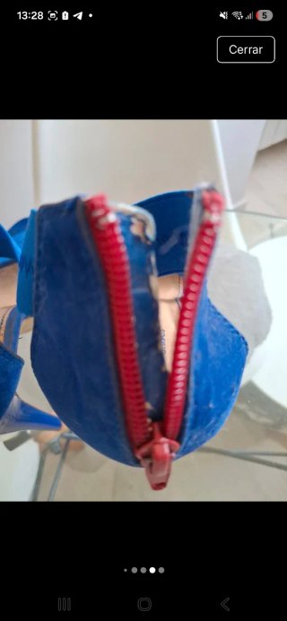 Zapatos de tacón azul