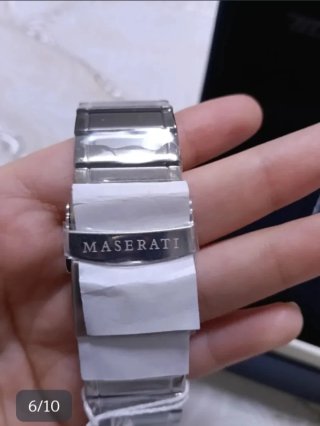 Reloj Maserati Plata y Blanco
