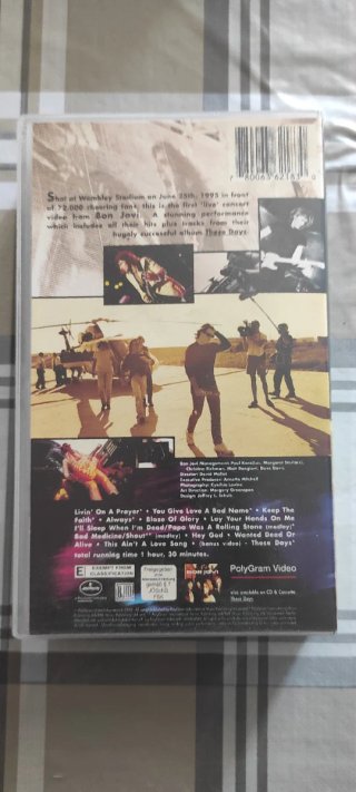 VHS Bon Jovi Live from London 1995