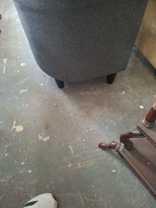 Juego de 2 butacas de tela grises