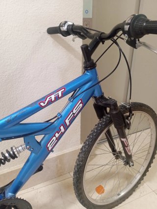 Bicicleta Montaña 24 FS Azul