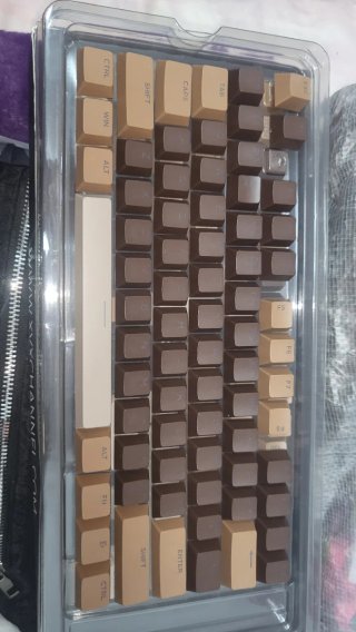 Teclado Mecánico XVX Beige y Marrón