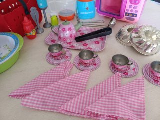 Juego Cocina Microondas, Batidora y Licuadora