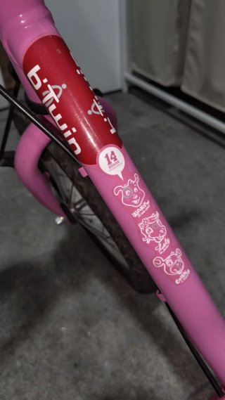 Bicicleta infantil 14 pulgadas niña