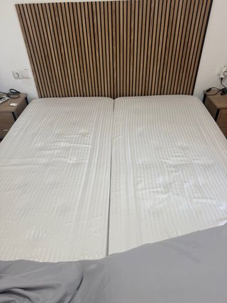2 colchones 90cm con somieres