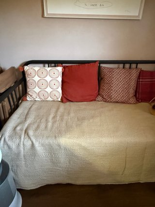 Sofá Cama Metálico Fyresdal Ikea Negro