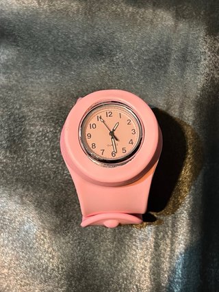 Reloj Pulsera Enrollable Rosa Silicona