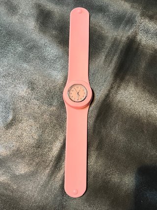 Reloj Pulsera Enrollable Rosa Silicona