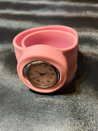 Reloj Pulsera Enrollable Rosa Silicona