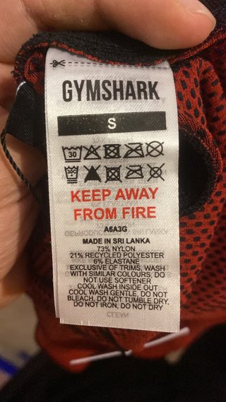 Gymshark Onyx v5 OG Camiseta Talla S