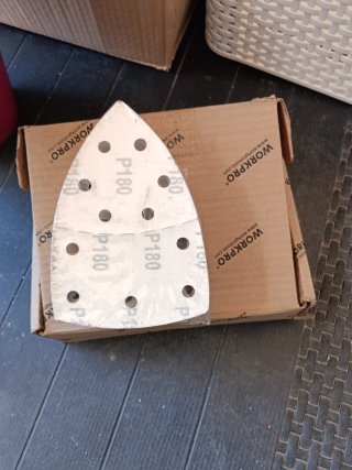 50 Hojas de lija triangulares WORKPRO