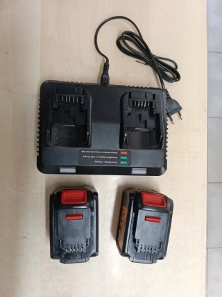 Cargador Doble Batería Litio + 2 Baterías