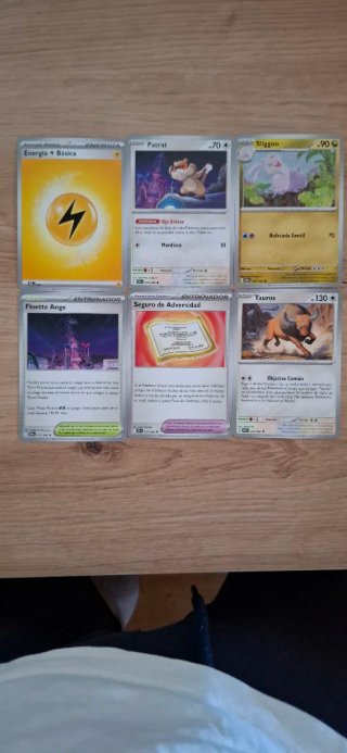 Lote Cartas Pokémon: Energía, Patrat, Sliggoo, Flo