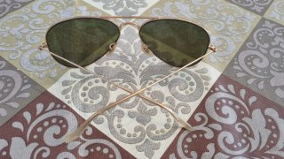 Gafas Ray-Ban Aviator Azul Dorado