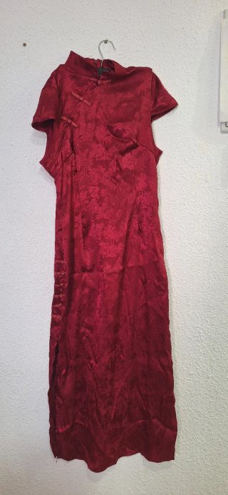 Vestido estilo oriental rojo