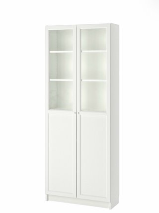 Librería BILLY blanca con puertas