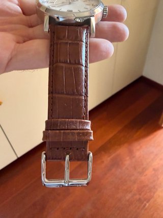 Reloj Hugo Boss Cuero Marrón y Plata