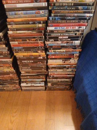 DVDs variados a 1,25€ cada uno