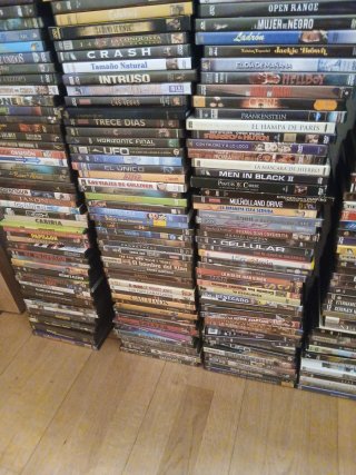 DVDs variados a 1,25€ cada uno
