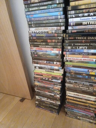 DVDs variados a 1,25€ cada uno
