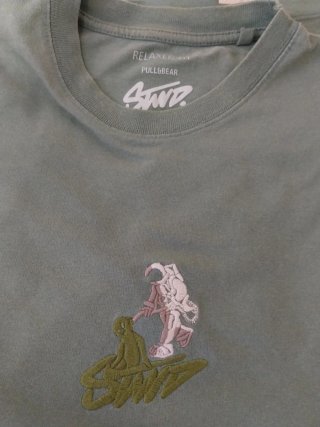 Camiseta SWP verde bordada