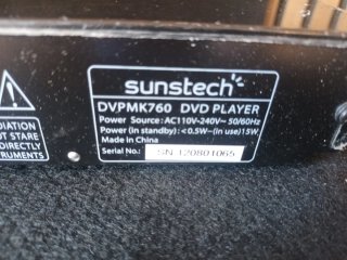 Reproductor DVD Sunstech DVP MK760