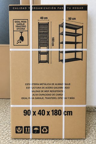 2 Estanterías metálicas 5 baldas