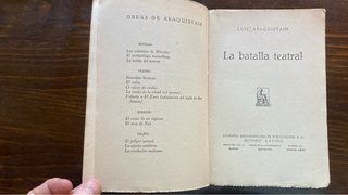 Luis Araquistain. La batalla teatral. 1930