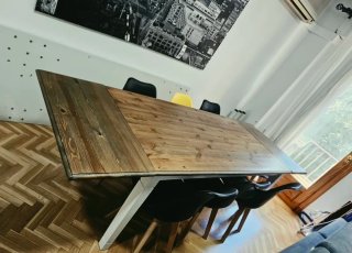Mesa comedor extensible madera 180/270x85
