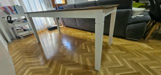 Mesa comedor extensible madera 180/270x85