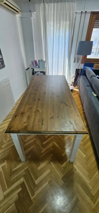 Mesa comedor extensible madera 180/270x85