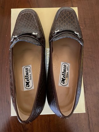Scarpe Melluso donna tacco pitone marroni