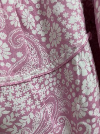 Vestido Hollister rosa y blanco