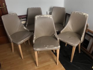 Juego 5 sillas para tapizar